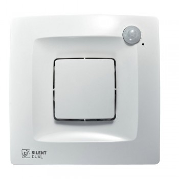 Вентилятор с датчиком движения, влажности и таймером S&P SILENT DUAL-100